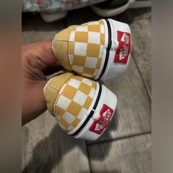 Yellow Checkered Vans - Picture 3 of 3